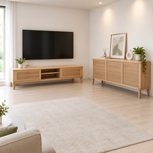ست TV و کنسول لوور مناسب چیدمان دیوار تلویزیون پذیرایی